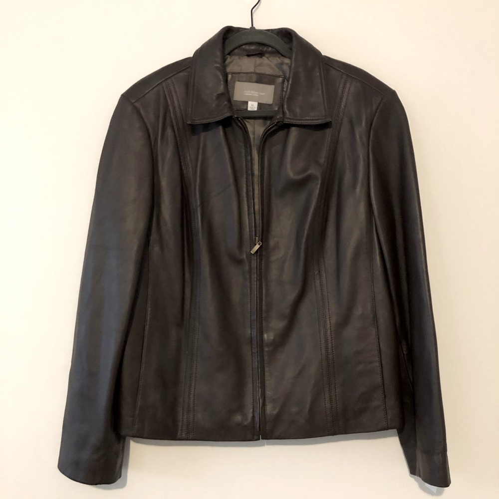 Lambskin leather jacket, EUC - Picture 1 of 5